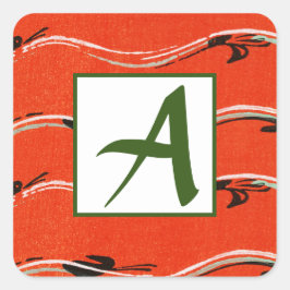 SELLO PARA SOBRES ROJO INICIAL PERSONALIZADO