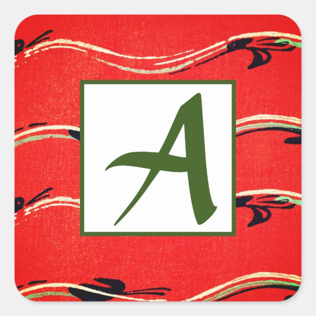 SELLO PARA SOBRES ROJO INICIAL PERSONALIZADO (Anverso)