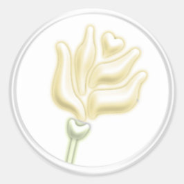 Sello para sobres rosa amarillo