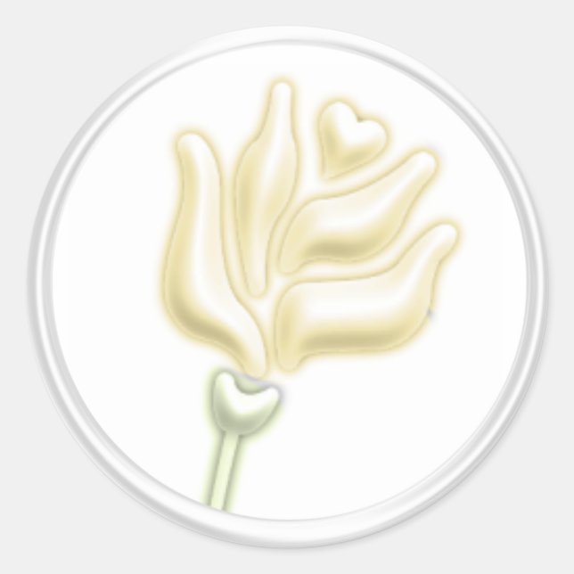 Sello para sobres rosa amarillo (Anverso)