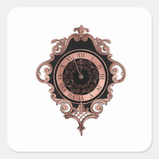 Sello para sobres Rosa de Fiesta de Año Nuevo