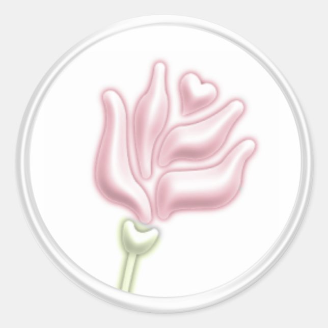 Sello para sobres Rosa Rosado (Anverso)