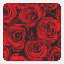 SELLO PARA SOBRES : ROSAS ROJAS : PERSONALIZABLES