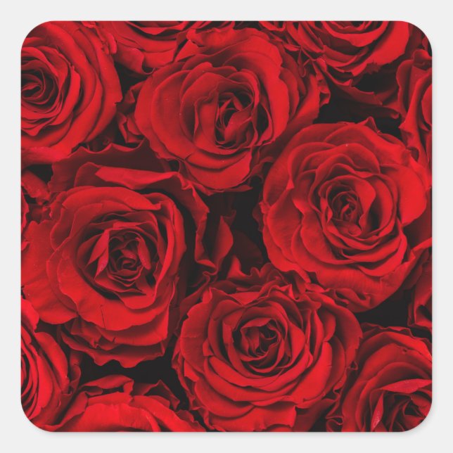 SELLO PARA SOBRES : ROSAS ROJAS : PERSONALIZABLES (Anverso)