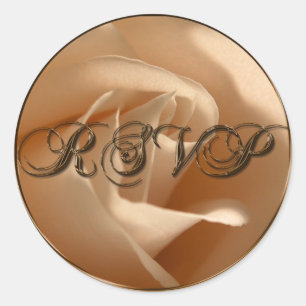 Sello para sobres RSVP Cream Rosa Boda