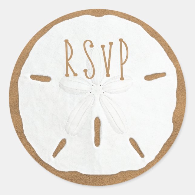 Sello para sobres Sand Dollar RSVP (Anverso)