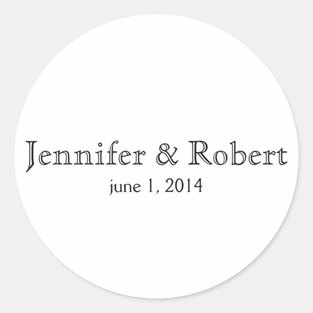 Sello para sobres sencillo y moderno (Anverso)