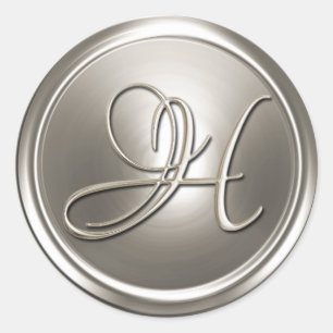 Sello para sobres Silver Monograma H