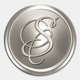 Sello para sobres Silver Monograma S