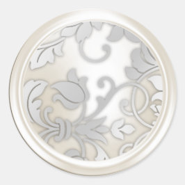 Sello para sobres Silver y Pearl Damask