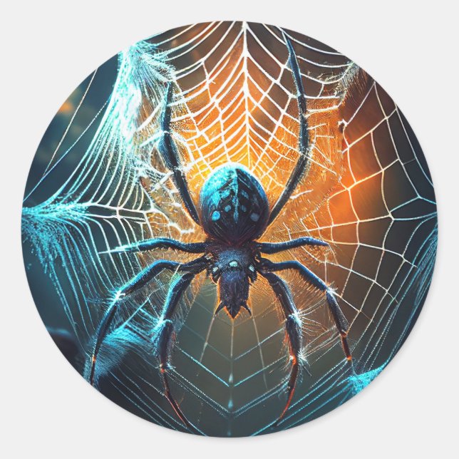 Sello para sobres Spider Halloween (Anverso)