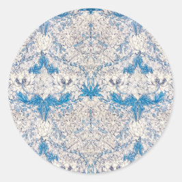SELLO PARA SOBRES : WILLIAM MORRIS : BLUE HONEYSUC