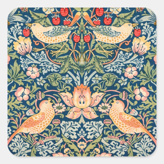 Sello para sobres WILLIAM MORRIS "CEREBRO LADRONES (Anverso)