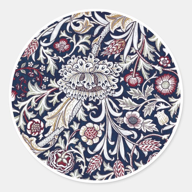 SELLO PARA SOBRES : WILLIAM MORRIS : DISEÑO DE TRE (Anverso)