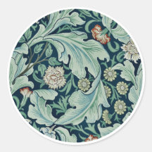 SELLO PARA SOBRES : WILLIAM MORRIS : DISEÑO FLORAL