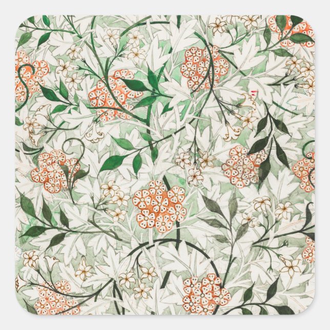 SELLO PARA SOBRES : WILLIAM MORRIS: JASMINE (Anverso)