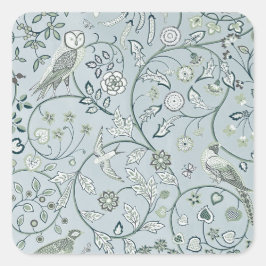 SELLO PARA SOBRES : WILLIAM MORRIS : OWL & PHEASAN