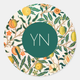 Sello para sobres WILLIAM MORRIS "POMEGRANADOS AMA