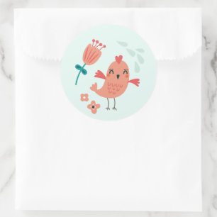 Sello Pegatina de animales de Woodland