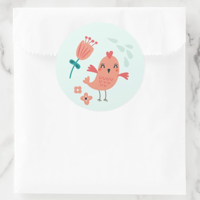 Sello Pegatina de animales de Woodland (Bolso)