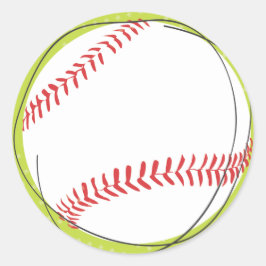 Sello Pegatina de dirección de retorno de béisbol