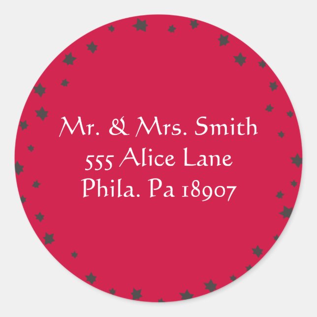 Sello pegatina de estrella judía REPLY (Anverso)