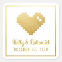 Sello Pegatina del  del favorito de la boda del ju