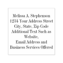 Sello personal del personalizado 7 líneas de texto