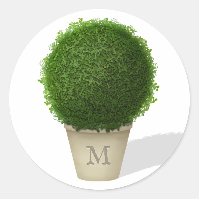 Sello personal monogramado de Boxwood (Anverso)