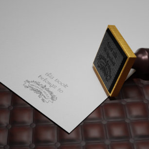 Sello personalizado de la propiedad del libro