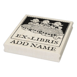 Sello personalizado de madera de arce ex-Libris