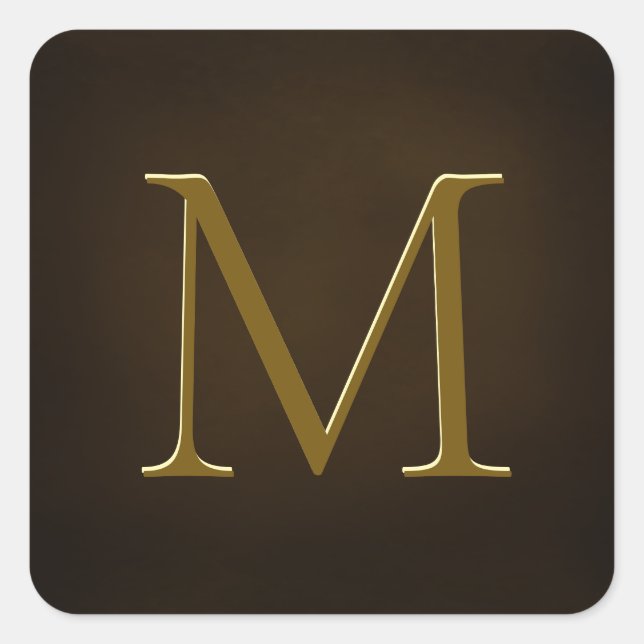 Sello personalizado de monograma Grabado en reliev (Anverso)