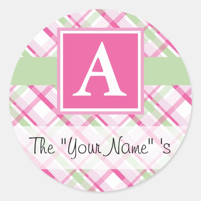 Sello personalizado rosado (Anverso)