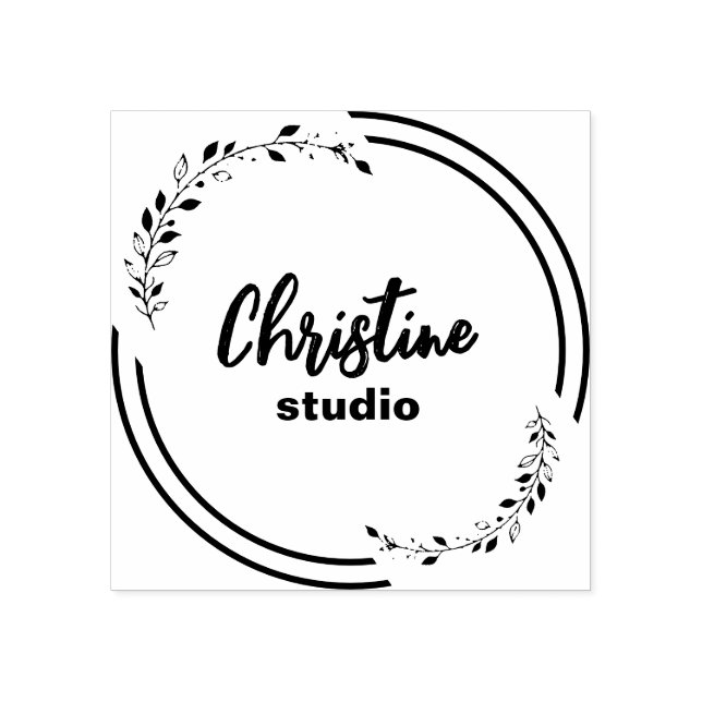 sello personalizado, sello personalizado, logotipo (Impresión)