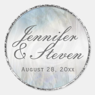 Sello plateado suave monograma personalizado