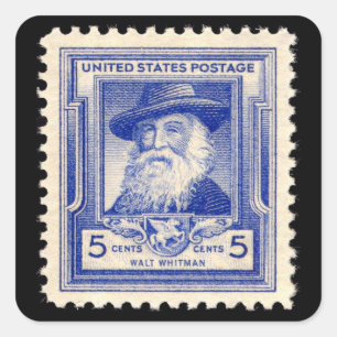 Sello postal conmemorativo de Walt Whitman EE. UU.