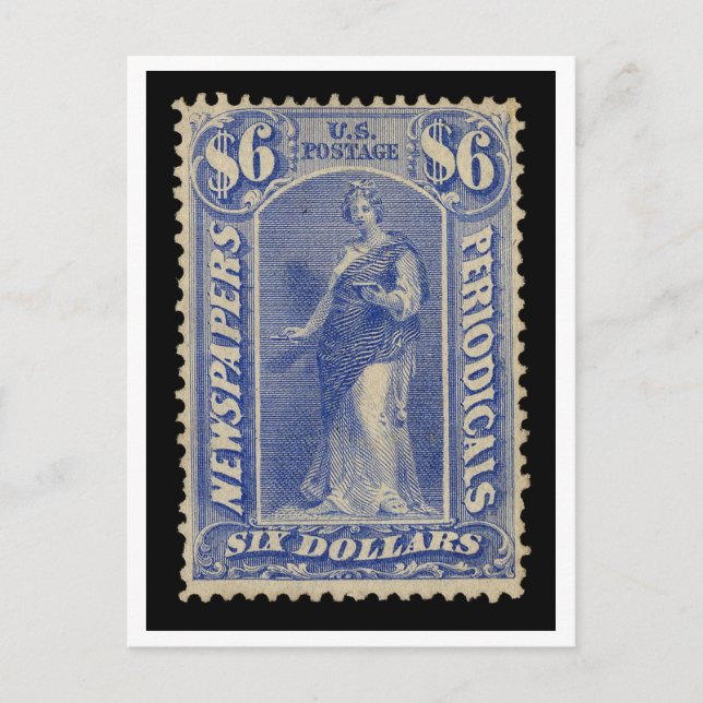 Sello postal de EE. UU. $6 para publicaciones peri (Anverso)