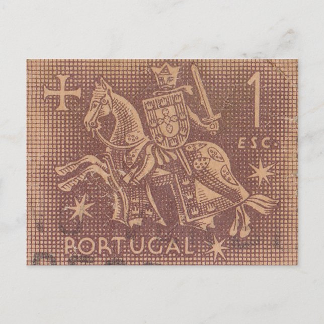 Sello postal de Portugal (Anverso)
