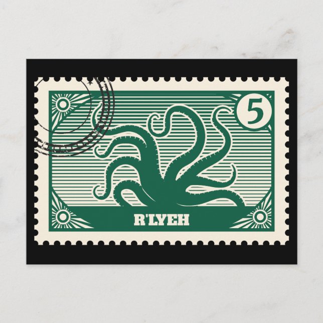 Sello postal de R'lyeh (Anverso)