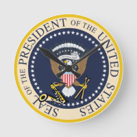 Sello presidencial: Reloj de pared