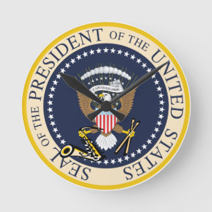 Sello presidencial: Reloj de pared