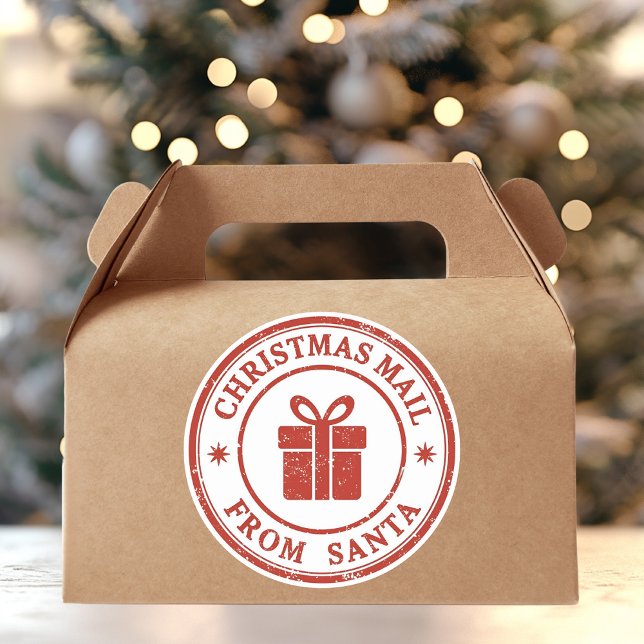 Sello Redondo de Navidad Antiguo de Correo de Sant (Subido por el creador)