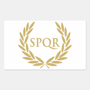 Sello romano del Senado SPQR de Roma