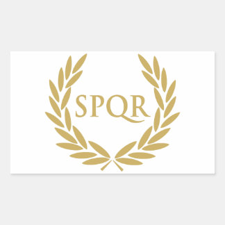 Sello romano del Senado SPQR de Roma