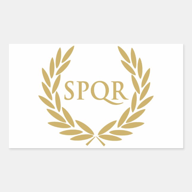 Sello romano del Senado SPQR de Roma (Anverso)