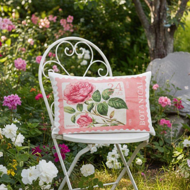 Sello Rosa Almohada de acento botánico romántico (Subido por el creador)