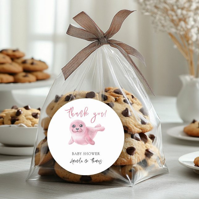 Sello rosa de color de agua - gracias (Subido por el creador)