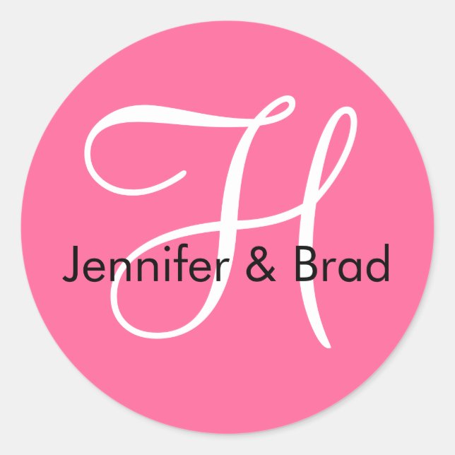 Sello rosado Monograma H Boda Primavera 2010 (Anverso)