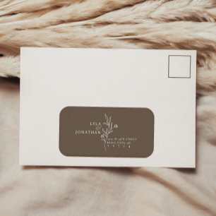 Sello RSVP de la elegante boda Minimalista persona