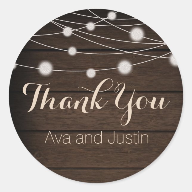 Sello Rústico de madera y cuerda